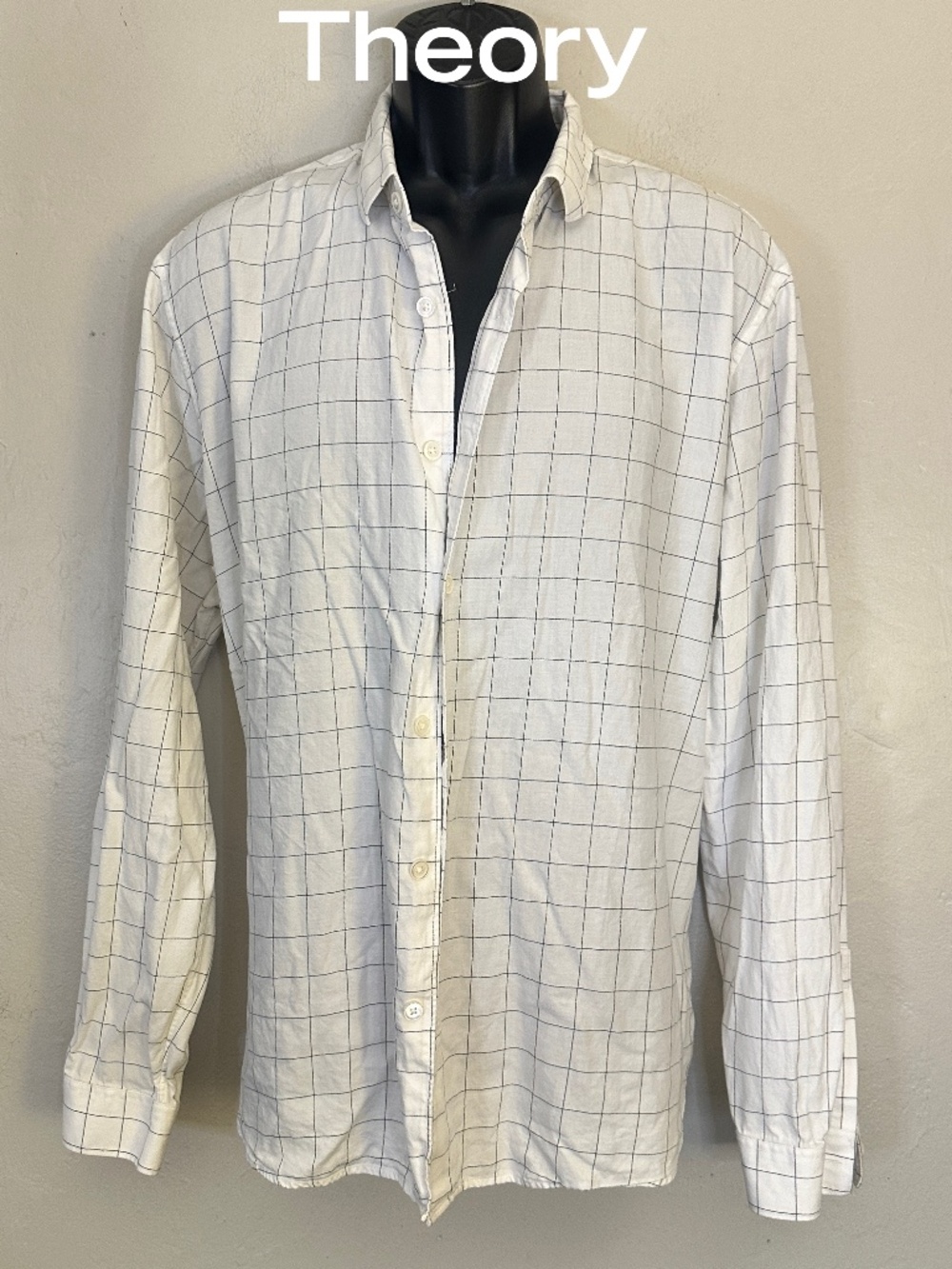 Theory Long Sleeve Shirt XXL Gently worn 65% cotton/31% tencel/4% elastane
